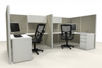2 Pack 6x6 Workstations with Panels - Item