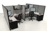 4 Pack 6x6 Workstations with 65" Panels - Item 1373 - Online Office Furniture