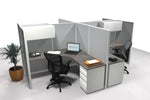 4 Pack Open 6x6 Workstations with Panels - Item