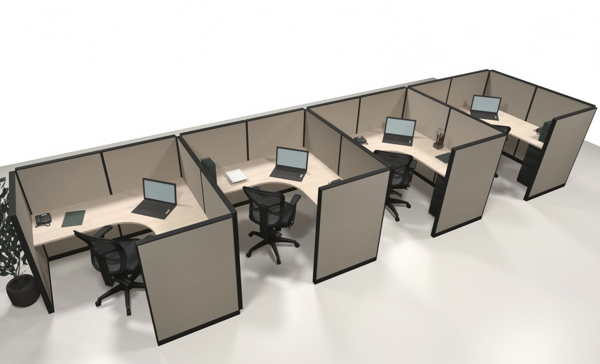 4 Pack Workstations - Item 1375 - Online Office Furniture