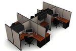 6 Pack open 6x6 Workstations with Panels  - Item