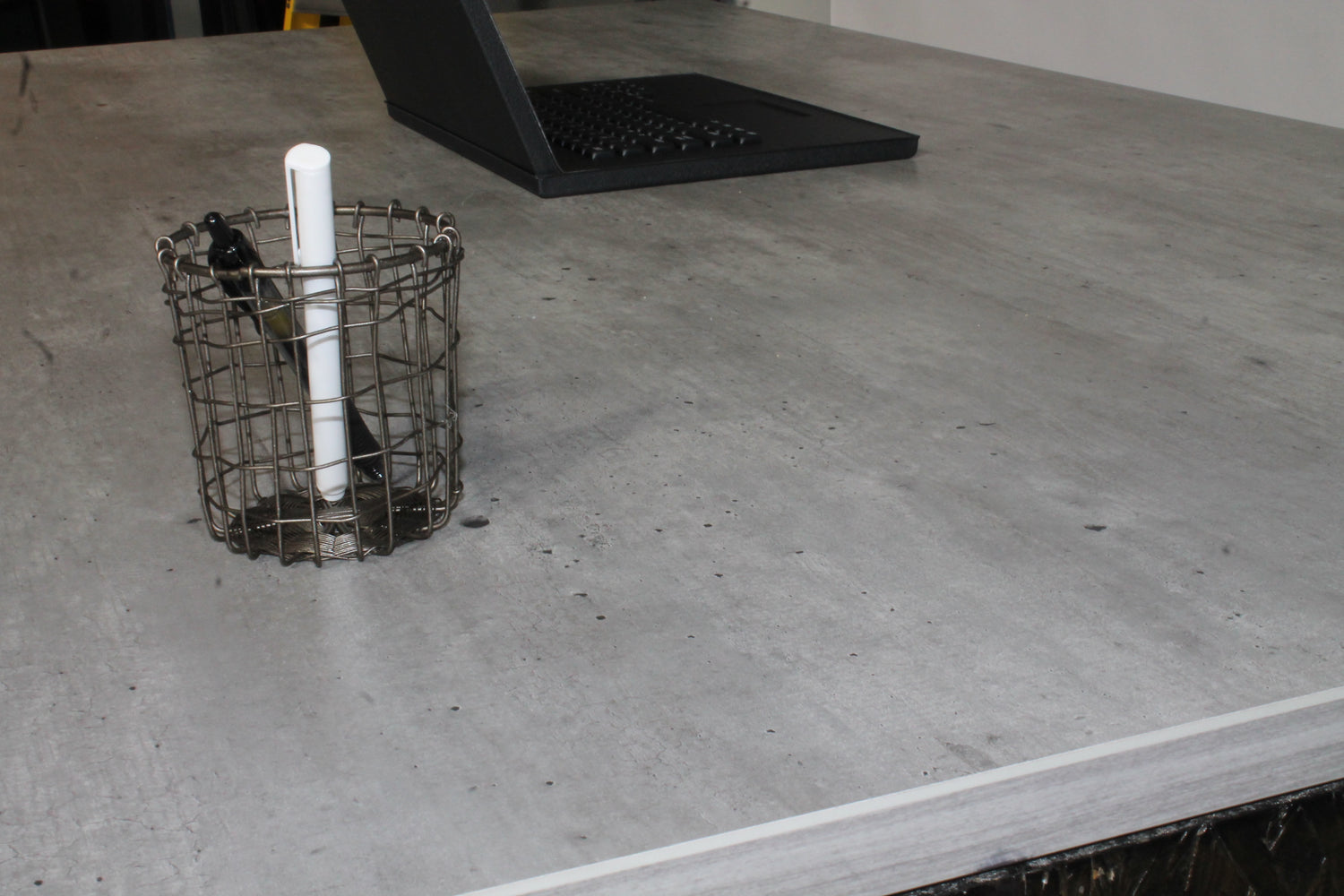 Industrial Reclaimed Barrel Front Desk - Item