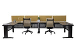 2 Person Workstation - With or Without Divider Panels - Item 1362 - Online Office Furniture