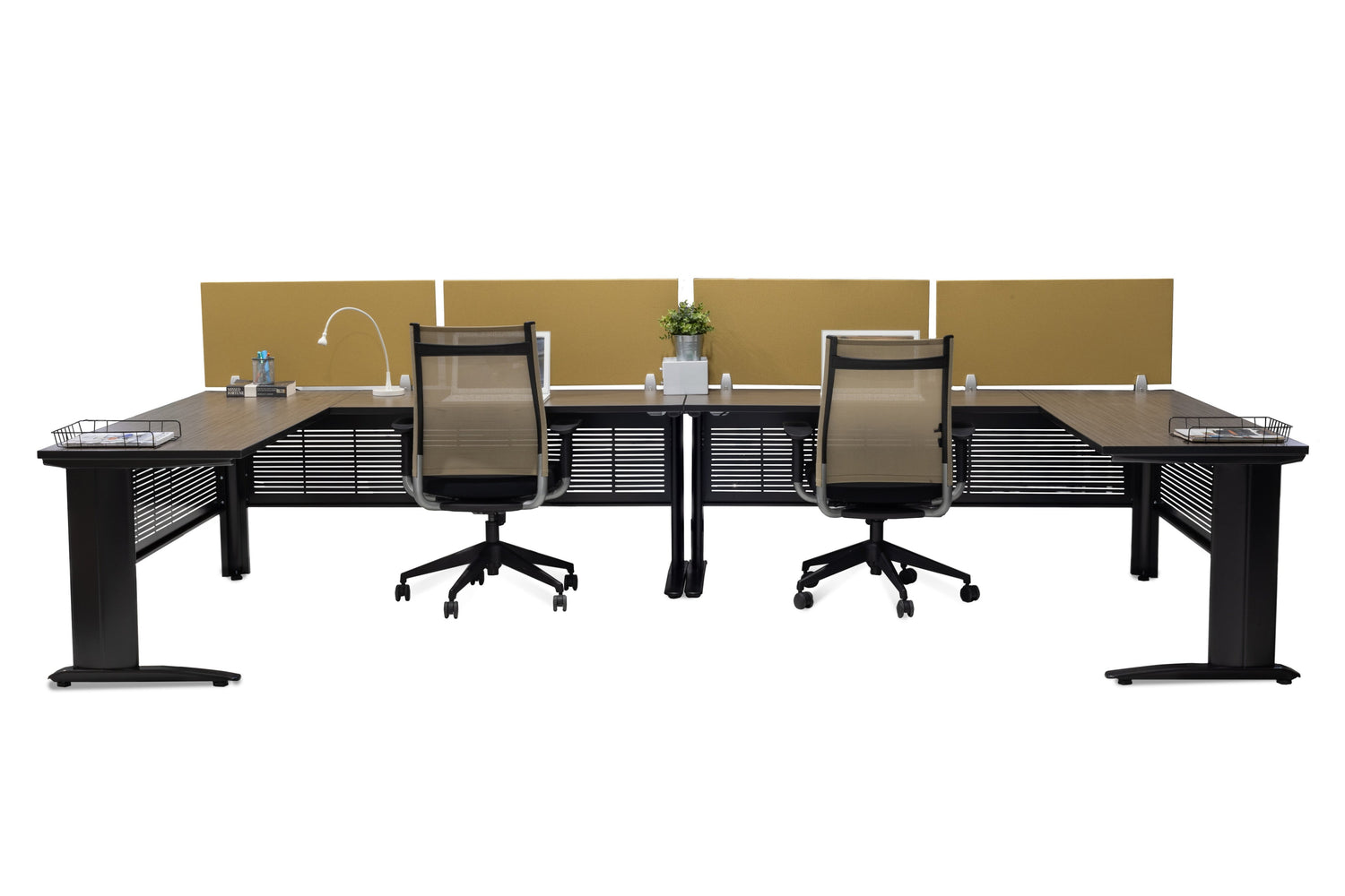 2 Person Workstation - With or Without Divider Panels - Item 1362 - Online Office Furniture