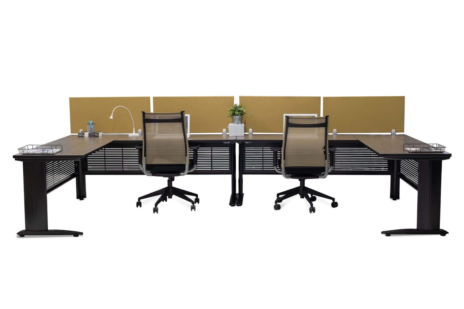 2 Person Workstation - With or Without Divider Panels - Item 1362 - Online Office Furniture