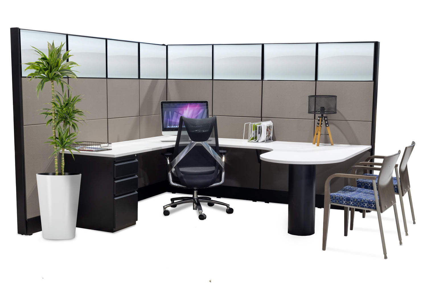 U Shape Executive Desk With or Without Panels - Item 1388 - Online Office Furniture
