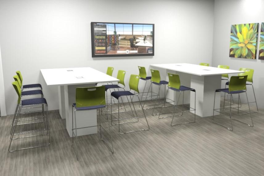 Standing Height Conference/Meeting Table - Item 1347 - Online Office Furniture