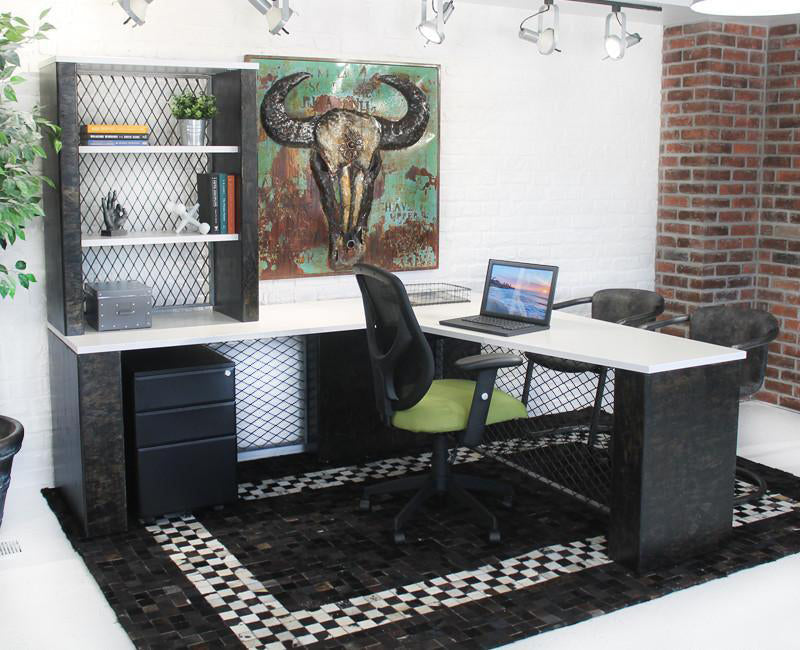 Trapezoid Industrial Workstation - Item 1393 - Online Office Furniture