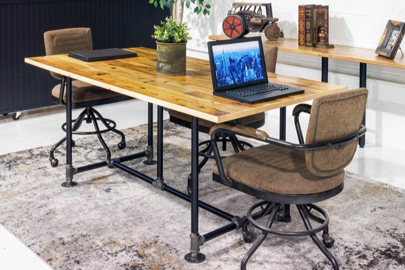 Industrial Pipe Desk Conference Table - Item
