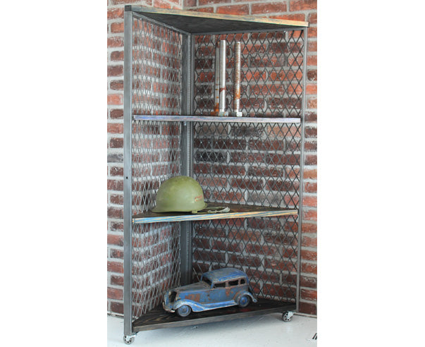 Industrial Corner Bookcase  - Item 1352 - Online Office Furniture