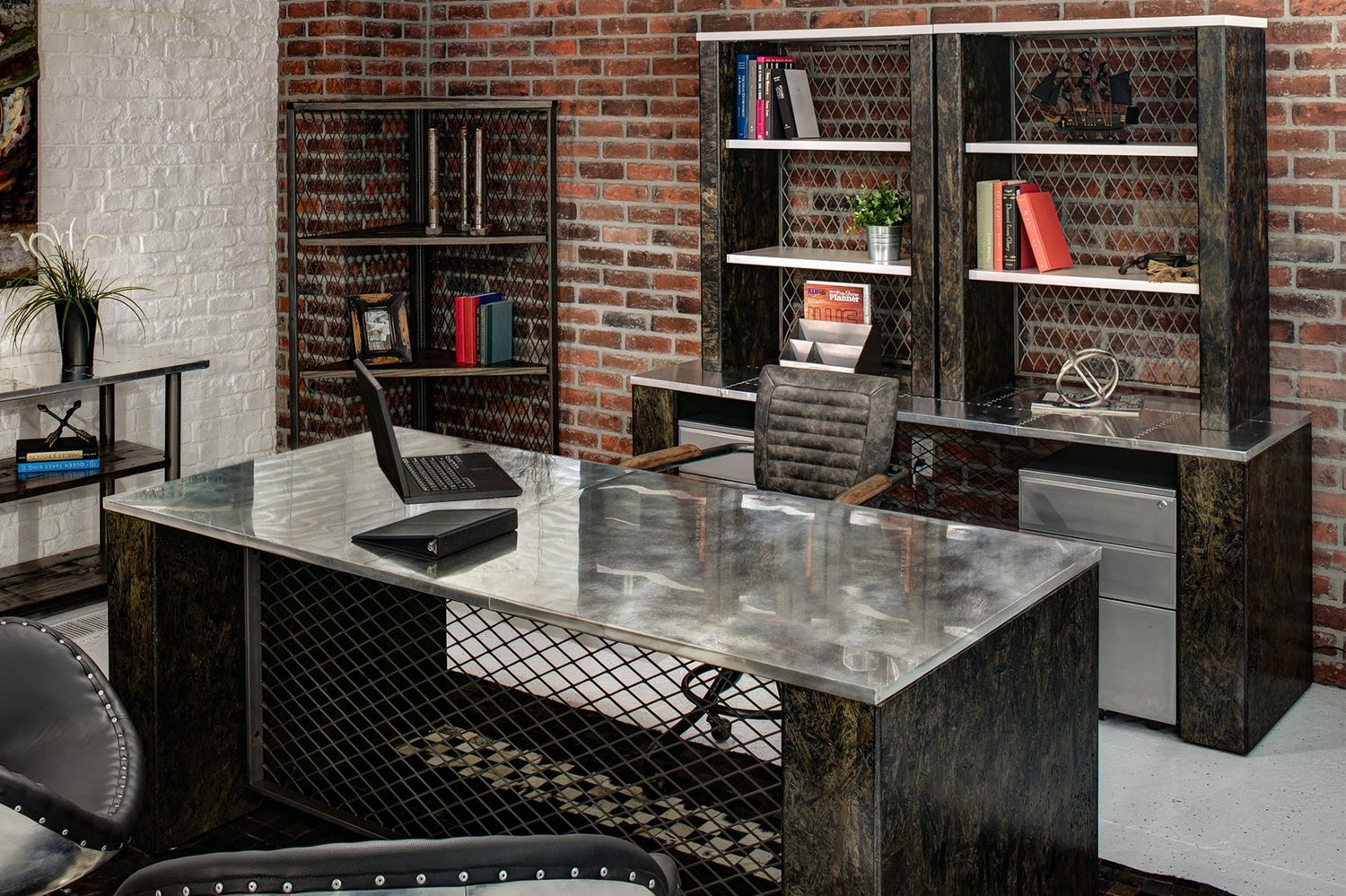 Industrial Corner Bookcase  - Item 1352 - Online Office Furniture