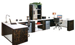 Industrial Workstation with Shared Storage - Item 1364 - Online Office Furniture