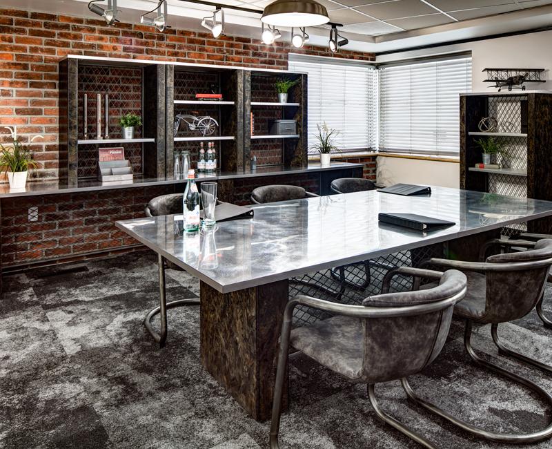 8' Industrial Conference Table - Online Office Furniture
