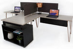 Industrial Modern Double Workstation - Online Office Furniture