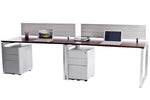 2 Pack Side by Side Options Workstations with File Storage - Online Office Furniture