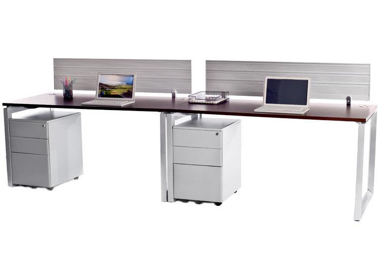2 Pack Side by Side Options Workstations with File Storage - Online Office Furniture