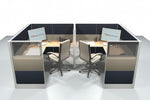 2 Pack 5x6 Workstations-Panels with Glass - Item 1367 - Online Office Furniture