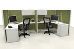 2 Pack 6x6 Workstations with Panels - Item 