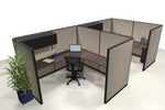 2 Pack Private 8x8 Workstations with Panels - Item 