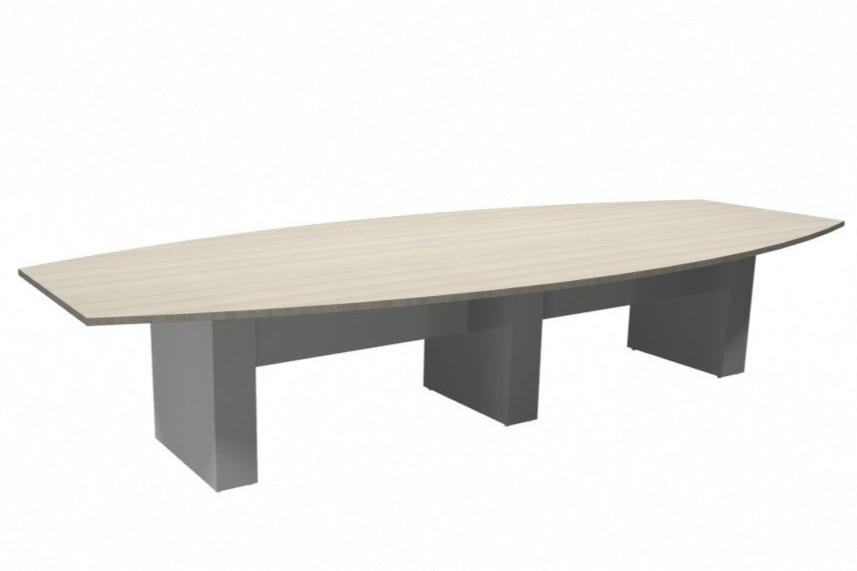 Conference Table with Modesty- Boat Shape