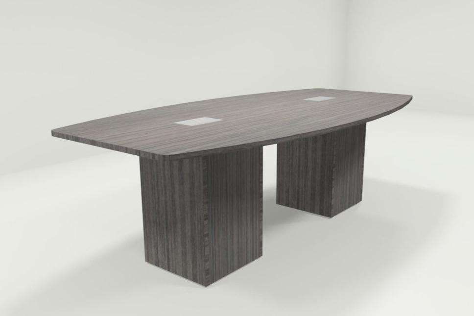 Cube Base Conference Table- Boat Shape