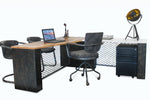Reclaimed Wood Workstation - Item 