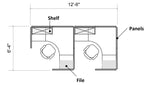 2 Pack Private 6x6 Workstations with 65" Panels - Online Office Furniture