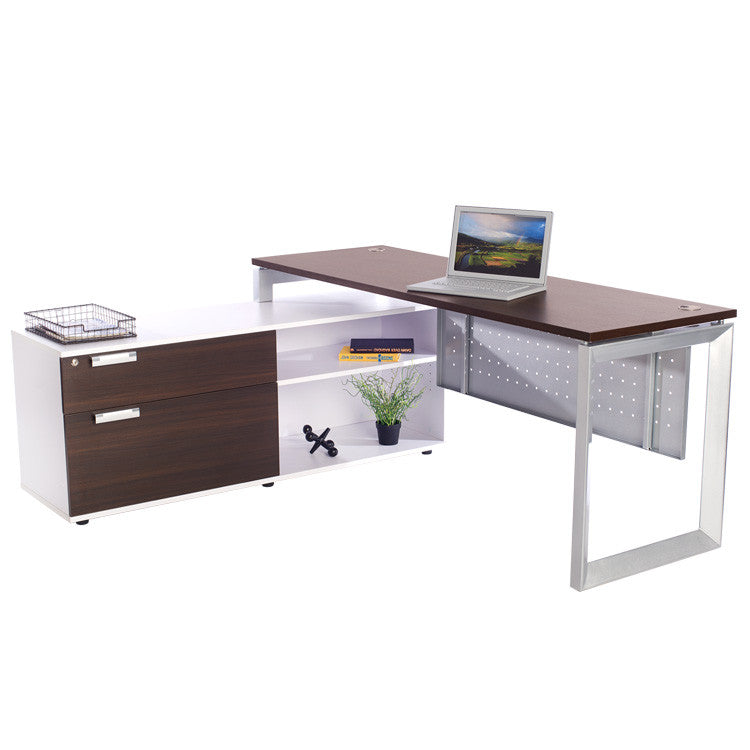 Options Straight Desk with Low Credenza - Online Office Furniture
