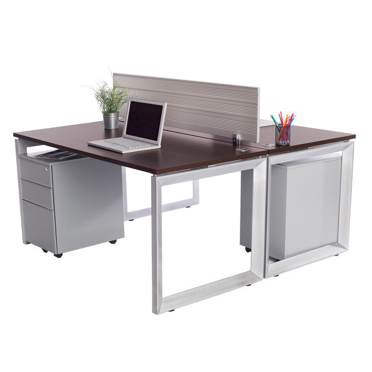2 Pack Options Workstations with File Storage - Online Office Furniture