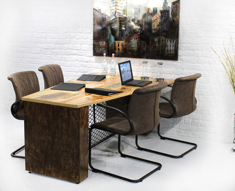 Reclaimed Wood Conference Table - Online Office Furniture