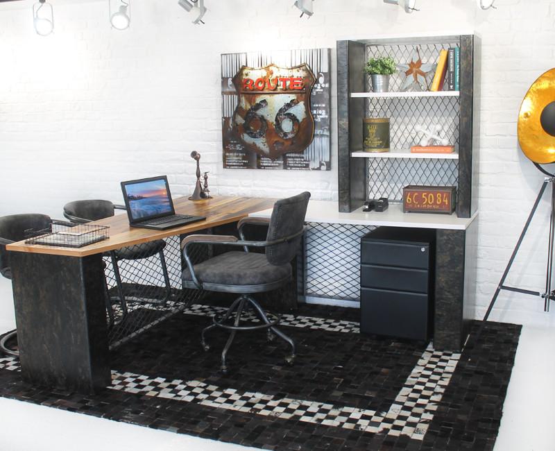 Industrial Desktop Hutch - Online Office Furniture