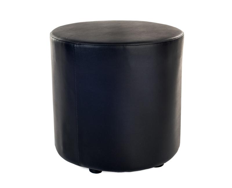 Round Leather Ottoman - Online Office Furniture