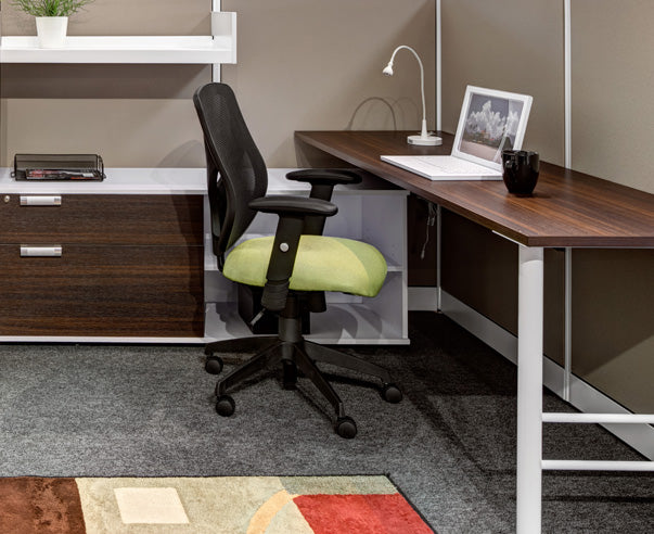 Double Side-by-Side Workstation with Panels - Online Office Furniture