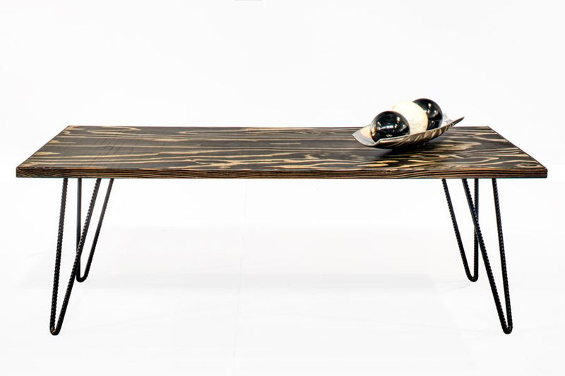 Wood and Rebar Coffee Table - Online Office Furniture